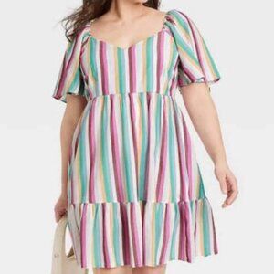 NWT Ava & Viv Striped Dress